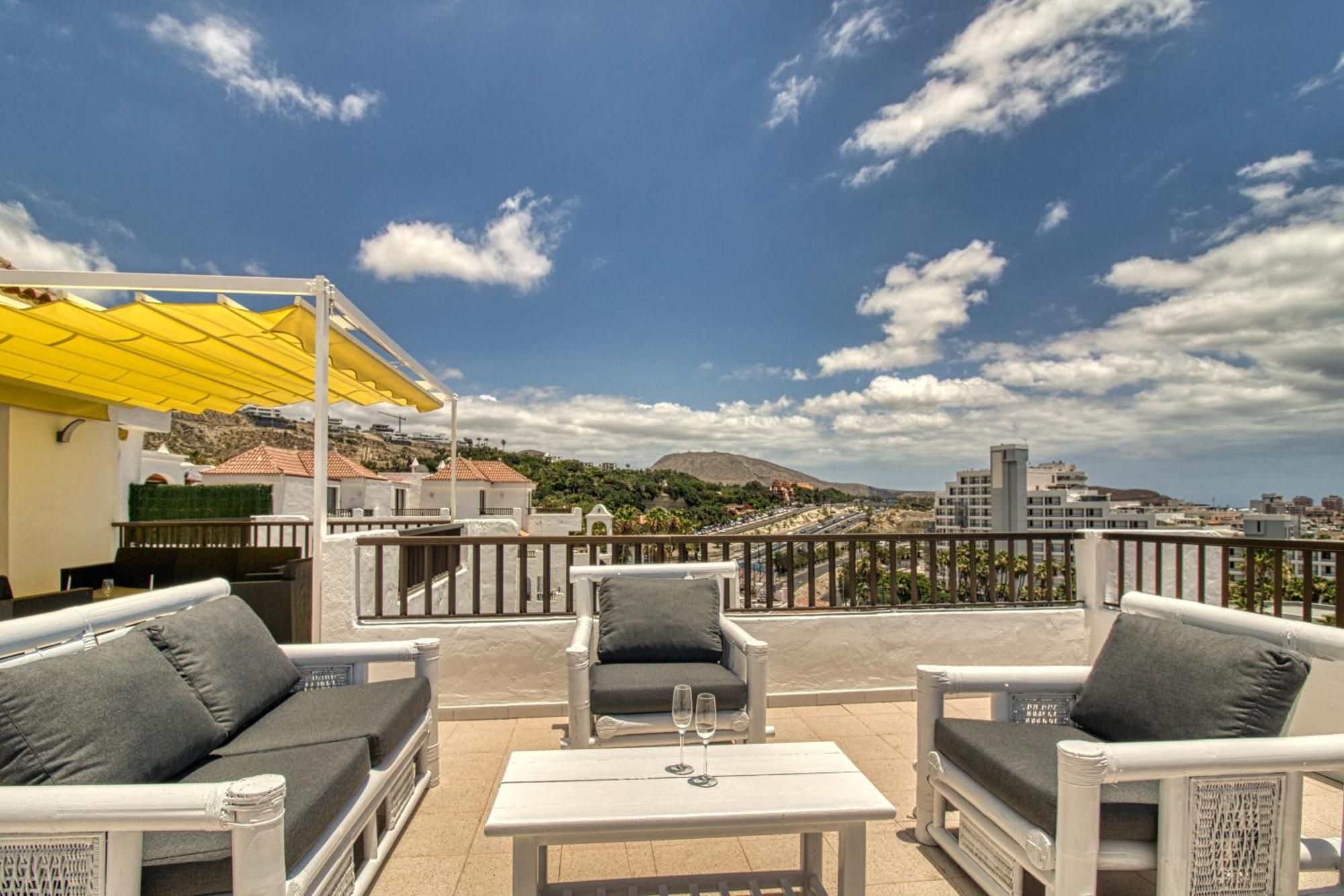 Ferienwohnung Penthouse Sea View Jacuzzy Terrace & Pool Playa Feñabe Exterior foto